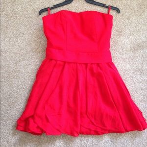 JJ's House Size 6 Red Ruffle Dress